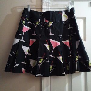 Pleated Martini Skirt -Size 6